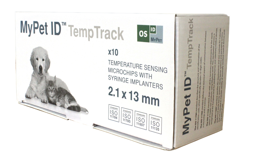 Produktfoto: Boks med MyPet ID TempTrack