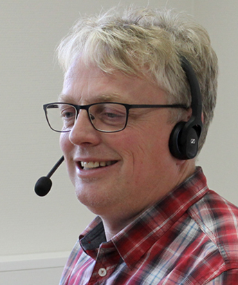 Foto: Bernt Olav Langbekkhei, medarbeider support aktivitetsmålingOlav Langbekkhei, medarbeider på OS IDs kundesenter