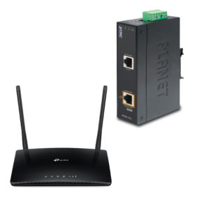 Produktfoto: Seter-SenseHub router og POE