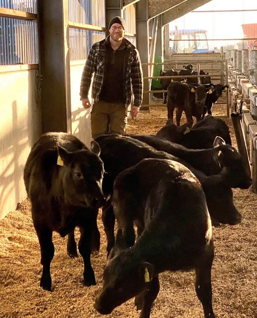 Foto: Aberdeen Angus-produsent og SenseHub-bruker Tom Are